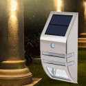 Solar Motion Detection Wall Lamp IP44 Two Lighting Brightness White/Warm White Light Color