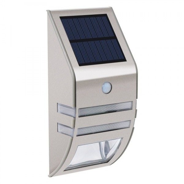 Solar Motion Detection Wall Lamp IP44 Two Lighting Brightness White/Warm White Light Color