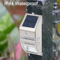 Solar Motion Detection Wall Lamp IP44 Two Lighting Brightness White/Warm White Light Color