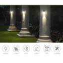 Solar Motion Detection Wall Lamp IP44 Two Lighting Brightness White/Warm White Light Color