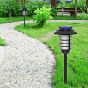 66 LEDs Solar Panel Flame Lamp Outdoor Landscape Lighting