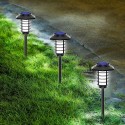 66 LEDs Solar Panel Flame Lamp Outdoor Landscape Lighting