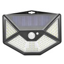 Solar 112 LEDs 5 Luminous Surfaces Floodlight Sensoring  Lamp 4 Working Modes IP65 White Light