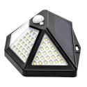 Solar 112 LEDs 5 Luminous Surfaces Floodlight Sensoring  Lamp 4 Working Modes IP65 White Light