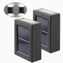 2PCS Solar Wall Lamp Outdoor Waterproof Led Illuminated Light Yard Garden Street Stair Lighting Lamp