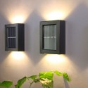 2PCS Solar Wall Lamp Outdoor Waterproof Led Illuminated Light Yard Garden Street Stair Lighting Lamp