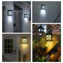 Solar Powered Wall Light Fence Decorative Lamp Dusk-to-Dawn Lighting Control