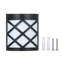 Solar Powered Wall Light Fence Decorative Lamp Dusk-to-Dawn Lighting Control