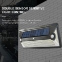 360LEDs Solar Powered Energy Wall Light Outdoor Lamp Double Sensor Sensitive Light Control/ PIR Motion Inductor