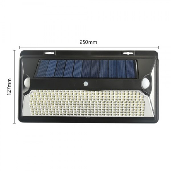 360LEDs Solar Powered Energy Wall Light Outdoor Lamp Double Sensor Sensitive Light Control/ PIR Motion Inductor