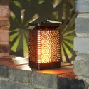 Solar Lantern Lights Dancing Flame Solar Powered Light