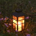 Tomshine Vintage Style Solar Powered Lantern Lights Flickering Flame Fire Candle LED Lamp Outdoor Hanging Decorative Lighting fo