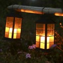 Tomshine Solar Powered Owl Lantern Lights Stake Lamp Metal Owl Decorative LED Garden Landscape Light for Walkway Pathway Yard La