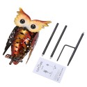 Tomshine Solar Powered Owl Lantern Lights Stake Lamp Metal Owl Decorative LED Garden Landscape Light for Walkway Pathway Yard La