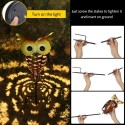 Tomshine Solar Powered Owl Lantern Lights Stake Lamp Metal Owl Decorative LED Garden Landscape Light for Walkway Pathway Yard La