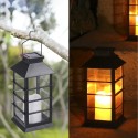 Tomshine Vintage Style Solar Powered Lantern Lights Flickering Flame Fire Candle LED Lamp Outdoor Hanging Decorative Lighting fo