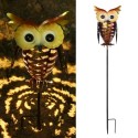 Tomshine Solar Powered Owl Lantern Lights Stake Lamp Metal Owl Decorative LED Garden Landscape Light for Walkway Pathway Yard La