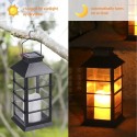 Tomshine Vintage Style Solar Powered Lantern Lights Flickering Flame Fire Candle LED Lamp Outdoor Hanging Decorative Lighting fo