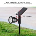 IP65 Color Fixing + Colorful Transformation 7 LED Outdoor Waterproof  Solar Colorful Spotlight