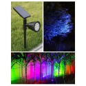 IP65 Color Fixing + Colorful Transformation 7 LED Outdoor Waterproof  Solar Colorful Spotlight