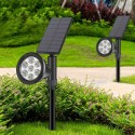 IP65 Color Fixing + Colorful Transformation 7 LED Outdoor Waterproof  Solar Colorful Spotlight