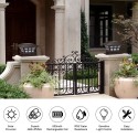 1W Solar Powered Energy LED Garden Yard Bollard Pillar Light Sensitive Control Outdoor Lamp