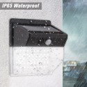 136 LEDs Solar Wall Light PIR Motion Sensor Lights Outdoor Waterproof Garden Lamp Night Light