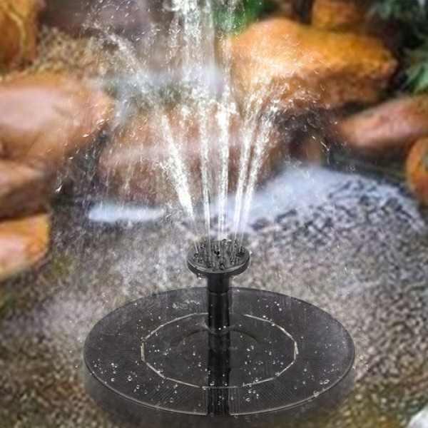 1.0W Solar Water Pump Fountain Garden Landscape Small Fountain