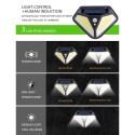 Solar wall light on both sides 102LED human body induction light