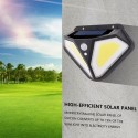 Solar wall light on both sides 102LED human body induction light