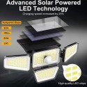 270LEDs Solar Powered LED Wall Light PIR Motion Sensor Lights Outdoor Waterproof Garden Lamp