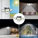 270LEDs Solar Powered LED Wall Light PIR Motion Sensor Lights Outdoor Waterproof Garden Lamp