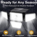 270LEDs Solar Powered LED Wall Light PIR Motion Sensor Lights Outdoor Waterproof Garden Lamp