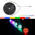 Solar Powered Rechargeable Hollow-out Spherical LED Outdoor Lamp