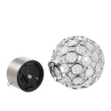 Solar Powered Rechargeable Hollow-out Spherical LED Outdoor Lamp