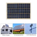 DC5V/DC18V 15W Portable Solar Power Energy Charging Panel USB Interface IP65 Water Resistance Necessities for Outdoor Camping Hi