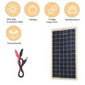 DC5V/DC18V 15W Portable Solar Power Energy Charging Panel USB Interface IP65 Water Resistance Necessities for Outdoor Camping Hi