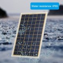 DC5V/DC18V 15W Portable Solar Power Energy Charging Panel USB Interface IP65 Water Resistance Necessities for Outdoor Camping Hi