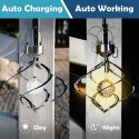 Solar Light Spiral Spinner Solar Wind Chime LED Colour Changing Hanging Wind Light Waterproof Night Lamp