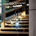 Solar Light Spiral Spinner Solar Wind Chime LED Colour Changing Hanging Wind Light Waterproof Night Lamp