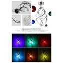 Solar Light Spiral Spinner Solar Wind Chime LED Colour Changing Hanging Wind Light Waterproof Night Lamp