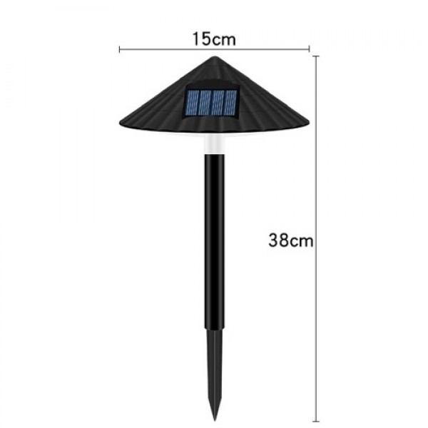 Solar Lawn Umbrella Shade Lamp  IP55 Mushroom Shade Plug Light