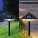 Solar Lawn Umbrella Shade Lamp  IP55 Mushroom Shade Plug Light