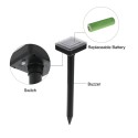 2Pcs Solar Powered Sound Wave Sonic Repeller Outdoor Garden Yard Farm Mouse Gopher Rat Vole Mole Scarer Snake Rodent Repellent E