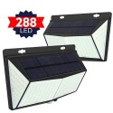 288LEDs Solar Powered Wall Light PIR Motion Sensor Lights