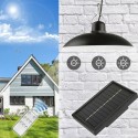 Solar Powered LEDs Ceiling Light Dimmable Shed Lights with Remote and Lighting Control with Timer Function