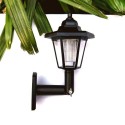 1Pcs Solar Panel LED Sensor Wall Light Hexagon Lamp Path Way Garden Fence Lamp