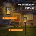 2pack 33LEDs Solar Flame Light Solar Torch Lights with Dancing Flickering Flames Effect