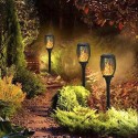 2pack 33LEDs Solar Flame Light Solar Torch Lights with Dancing Flickering Flames Effect