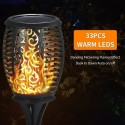 2pack 33LEDs Solar Flame Light Solar Torch Lights with Dancing Flickering Flames Effect